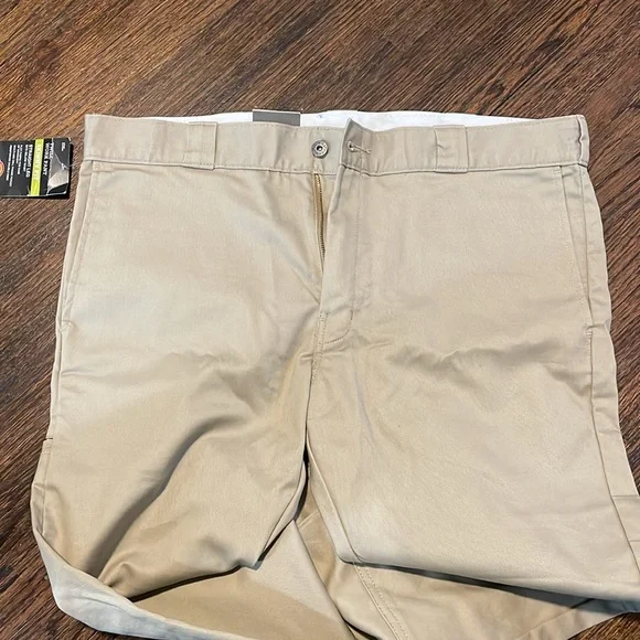 Dickies Skinny Fit Straight Leg Twill Work Pant Khakis 38x32 - Picture 4 of 5